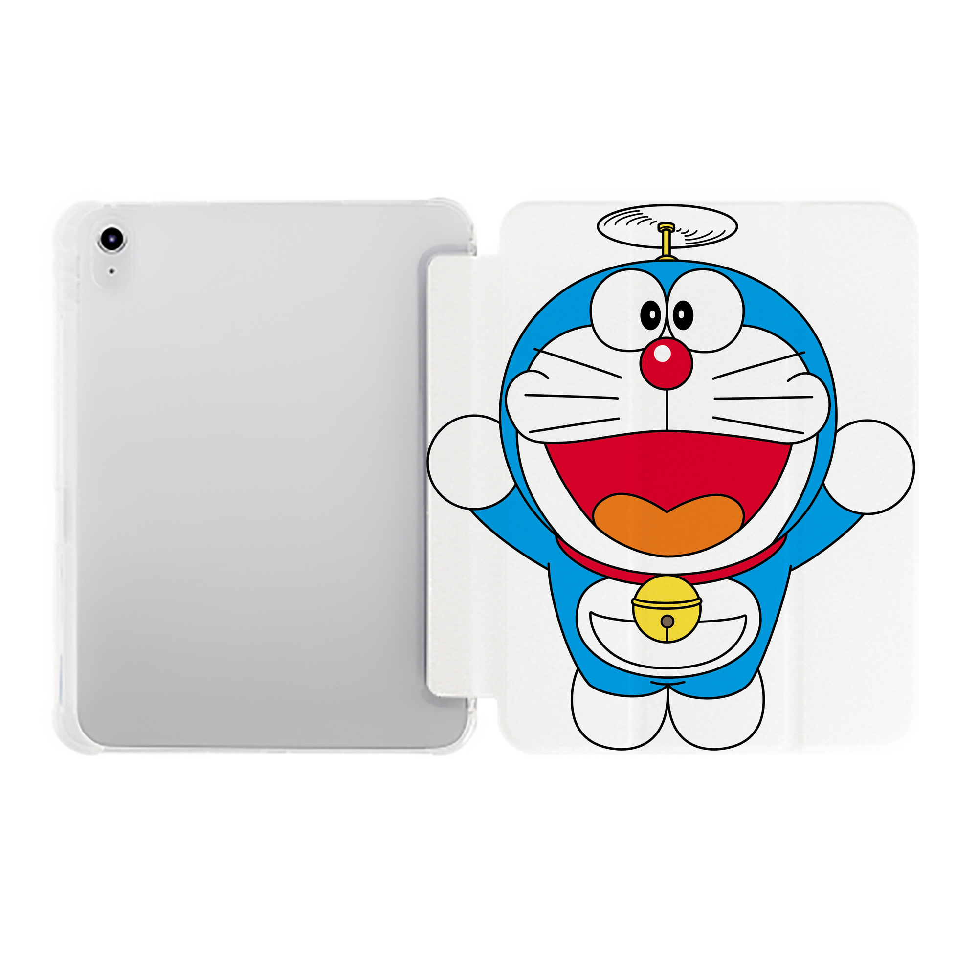 （画像用） ドラえもん Doraemon IPad ケース ペン収納付き 三つ折りスタンド PUレザー×シリコン 対応機種9.5/10.5/10.9インチ